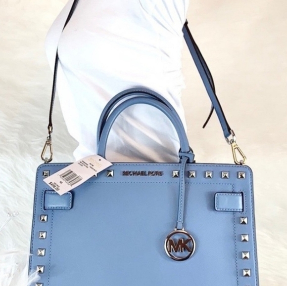 Michael Kors Rayne Studded Satchel - Picture 2 of 4